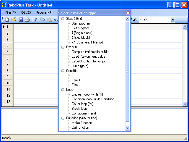 select command