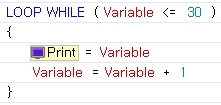while example